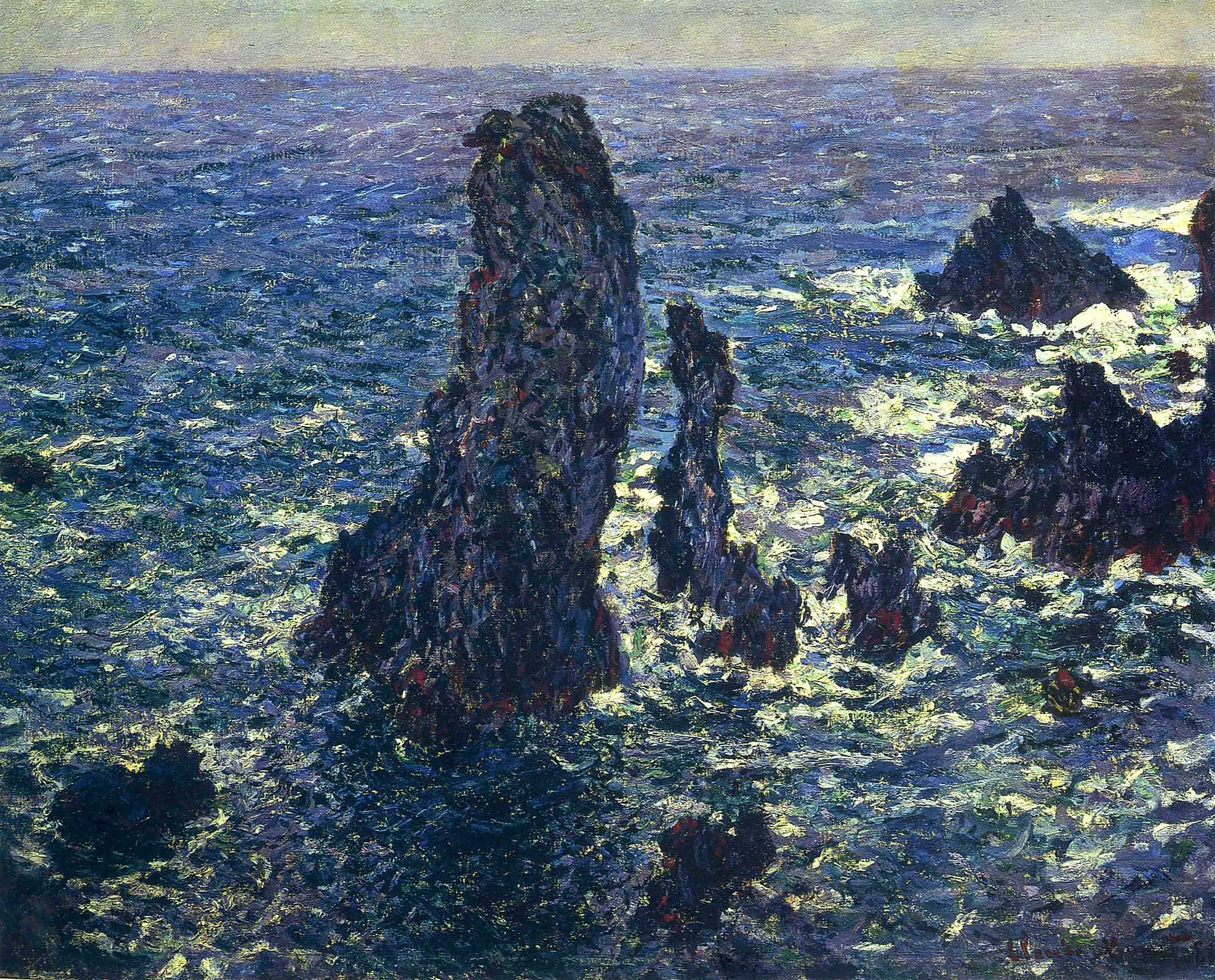 The Pyramids, Cliffs at Belle-Ile 1881